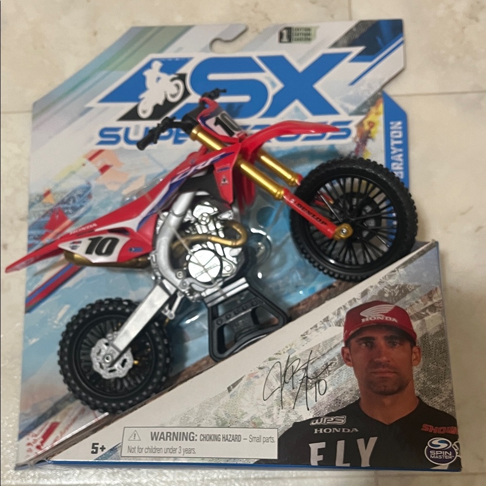 Honda Fly Red Dirt Bike Toy